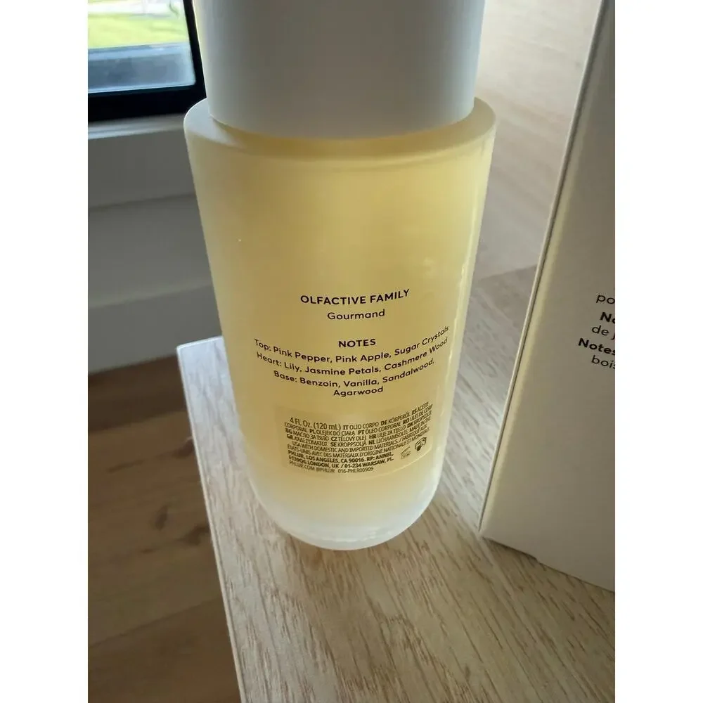 $45 Phlur Vanilla Skin Body Oil 120mL New in Box Full Size